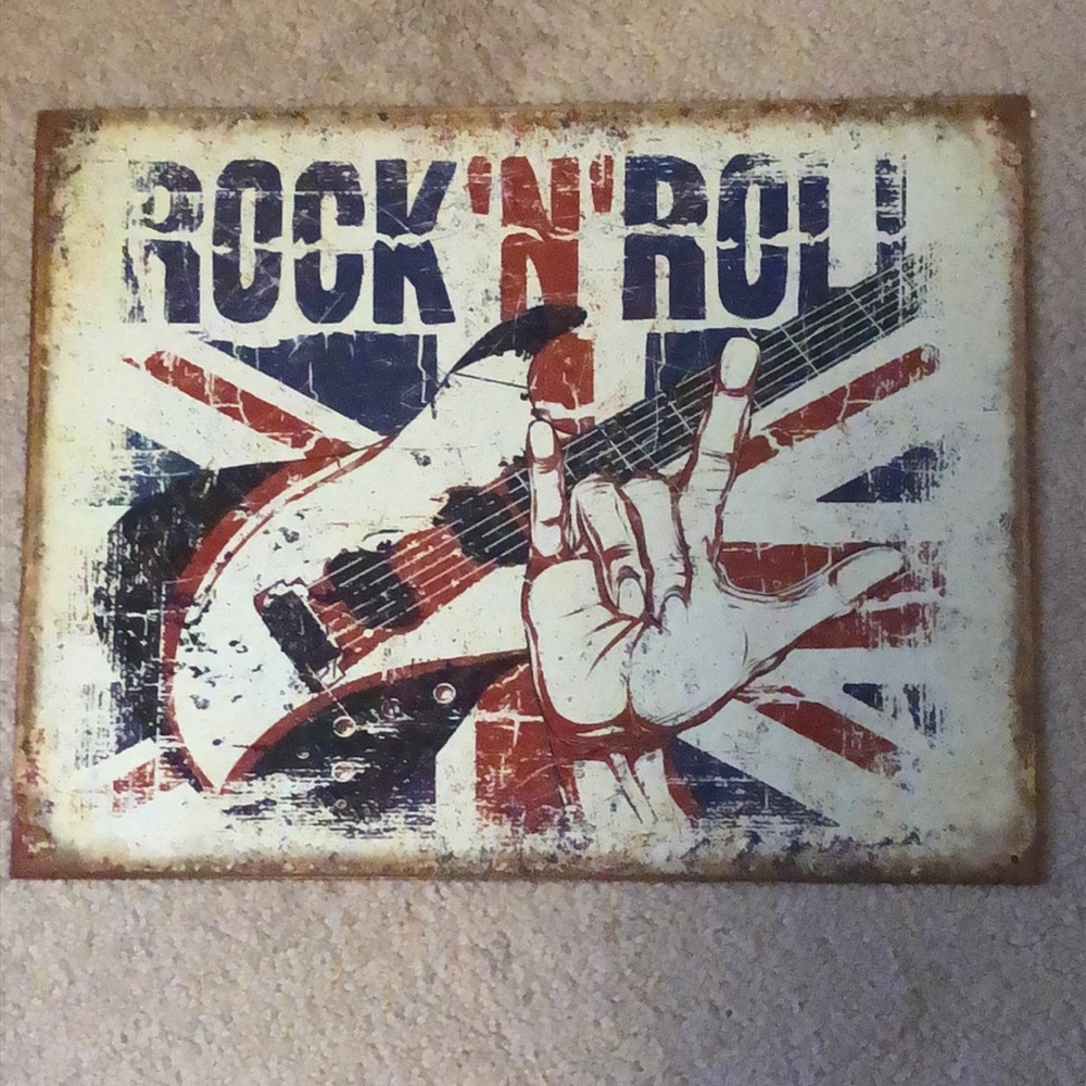Metal wall sign